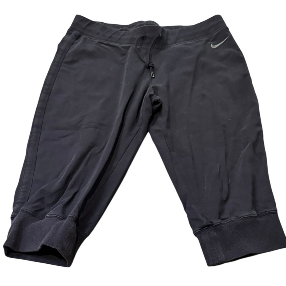 Nike Black Capri Cropped Athletic Pants with Drawstring super comfy